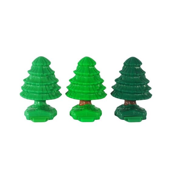 Geotrax Pine Trees Green Plastic Set of 3 2003 Accessories - Picture 4 of 4
